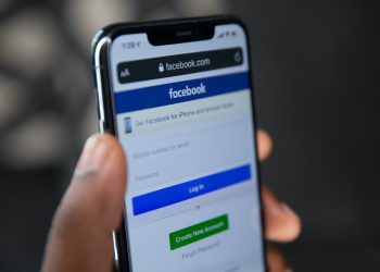 Facebook on a smartphone