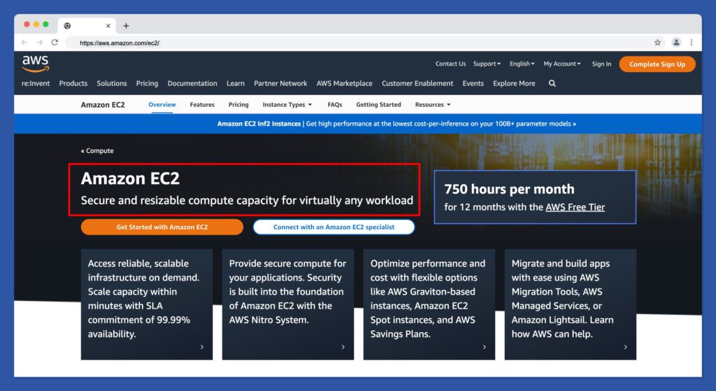 Secure and resizable cloud compute Amazon EC2 Amazon Web Services