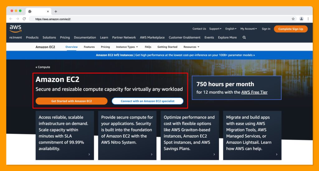 Secure and resizable cloud compute – Amazon EC2 – Amazon Web Services 2024