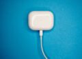 AirPods Pro case charging with lightning cable