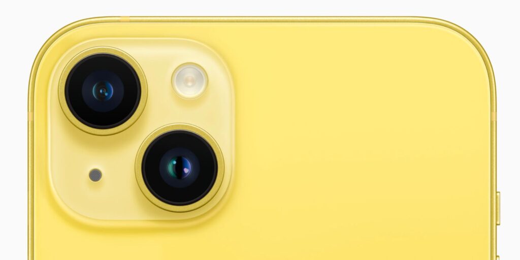 iPhone 14 in Yellow