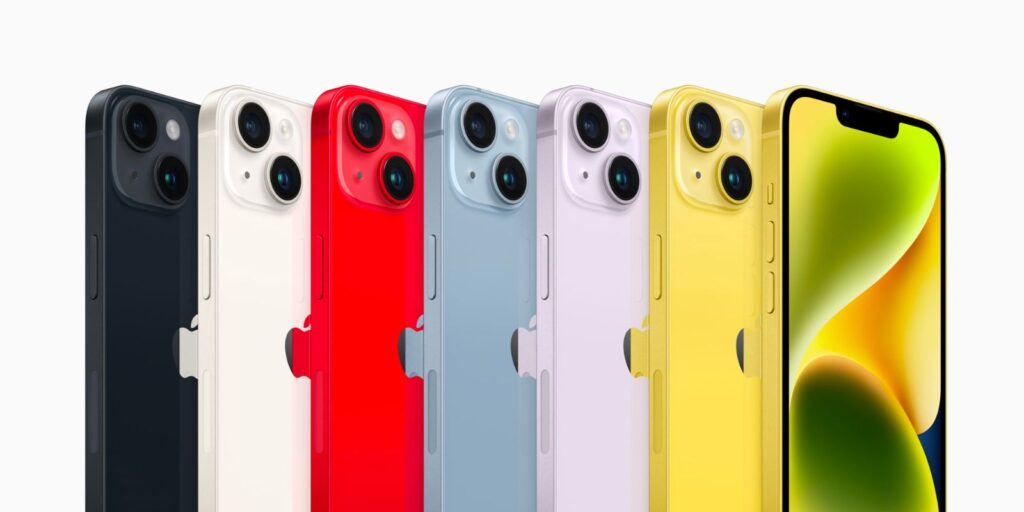 All iPhone 14 colors