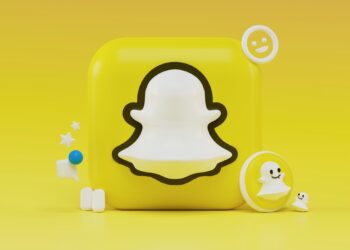 A 3d render of Snapchat logo