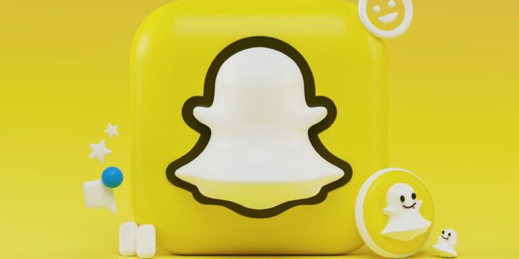A 3d render of Snapchat logo