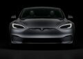 Tesla Model S in dark