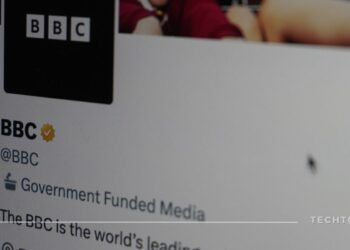 'Government Funded Media' label visible on BBC's Twitter account