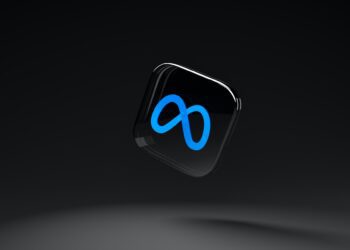 Meta 3d rendered logo