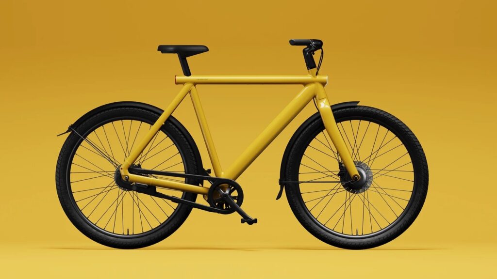 VanMoof eBike in yellow