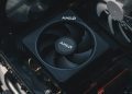 AMD Graphics card fan in action