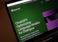 A ChatGPT homepage on OpenAI's website