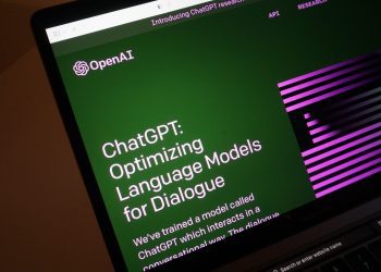 A ChatGPT homepage on OpenAI's website