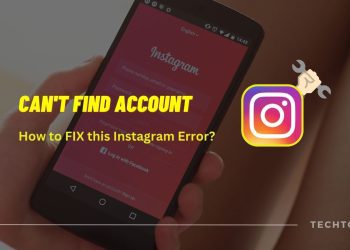 Can't find accounte error in Instagram