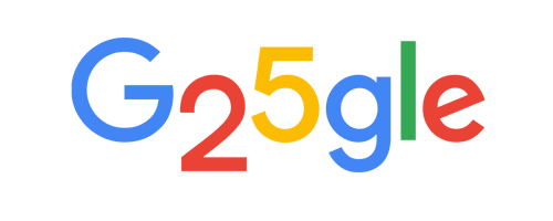 google 25th birthday doodle 2024