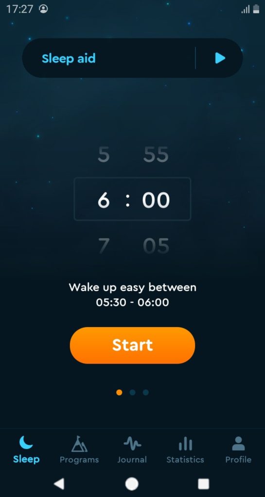 Sleep Cycle app screenshot