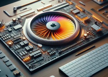 A visualization of fan in MacBook