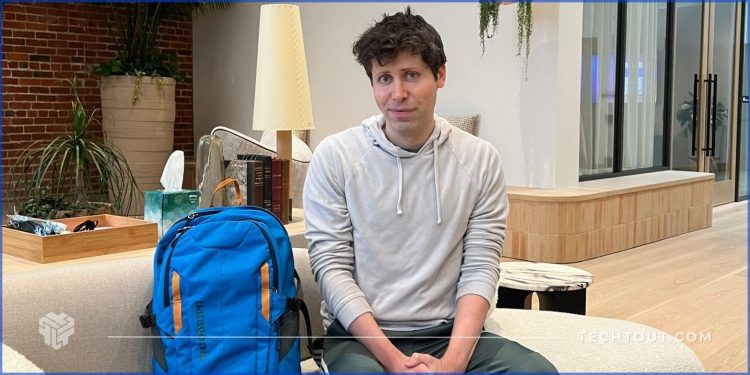 Sam Altman's photo from his X account