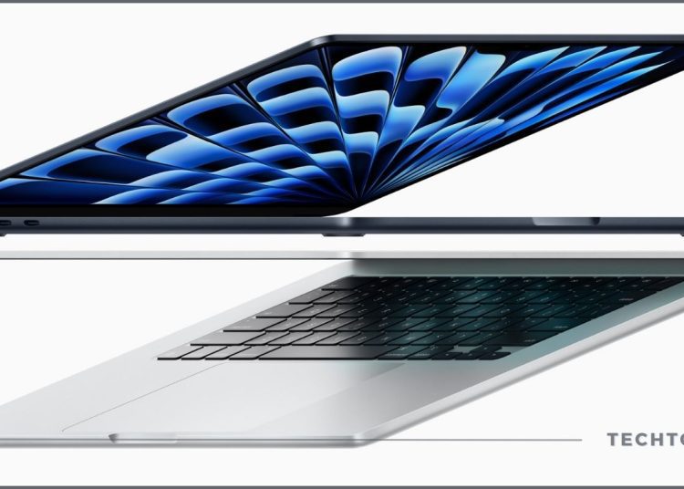 A photo of newly released MacBook Air 2024 with M3 Apple Silicon chipset